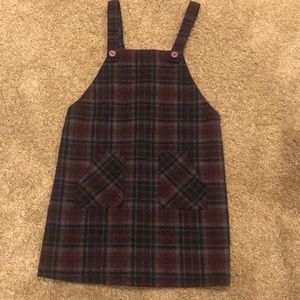 Girl plaid skirt jumper